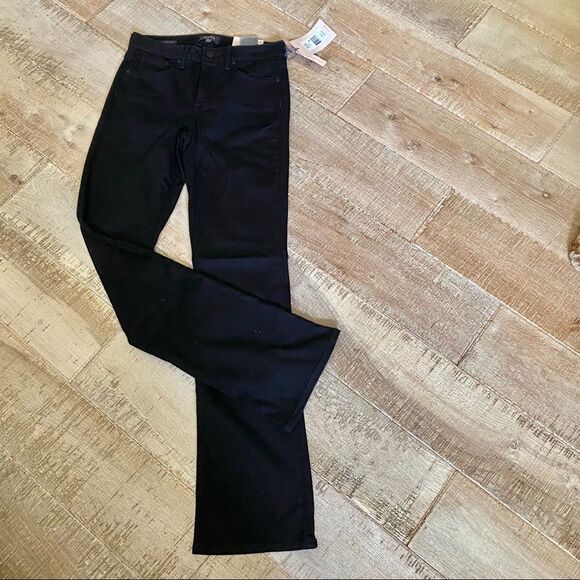 NWT! NYDJ black Barbara bootcut Jeans 0 - Picture 2 of 9